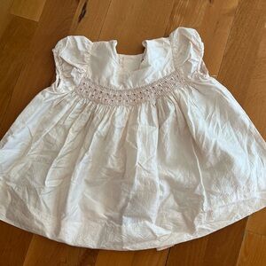Bonpoint 2t silk smocked dress